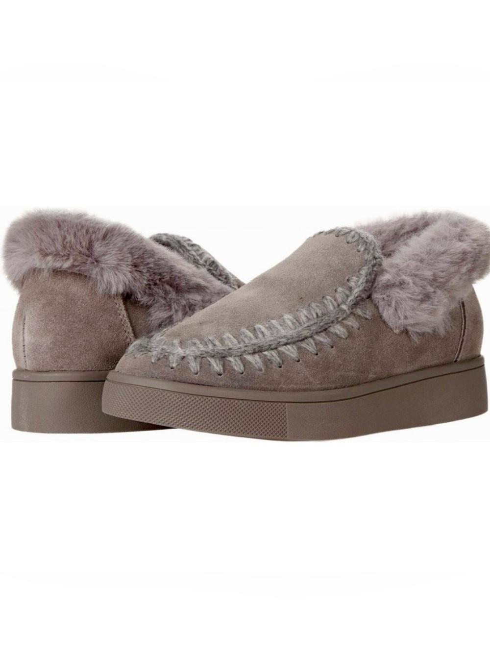 Blondo Aria Waterproof Taupe Fur-Lined Slippers